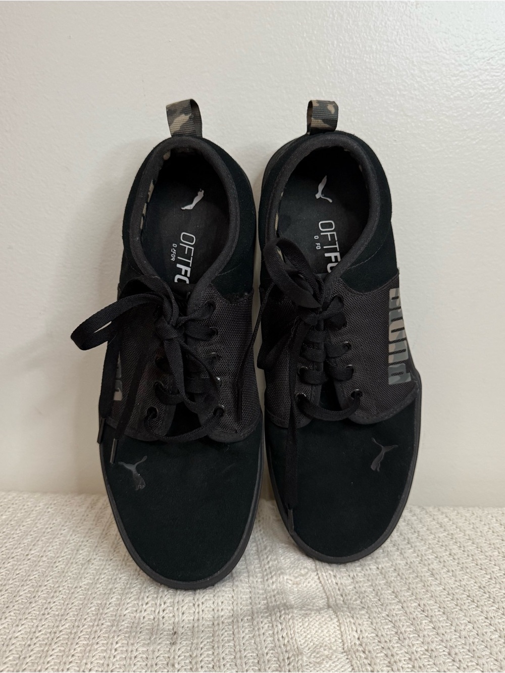 Puma C Skate Men’s Black camo accent Casual Sneakers in size 9